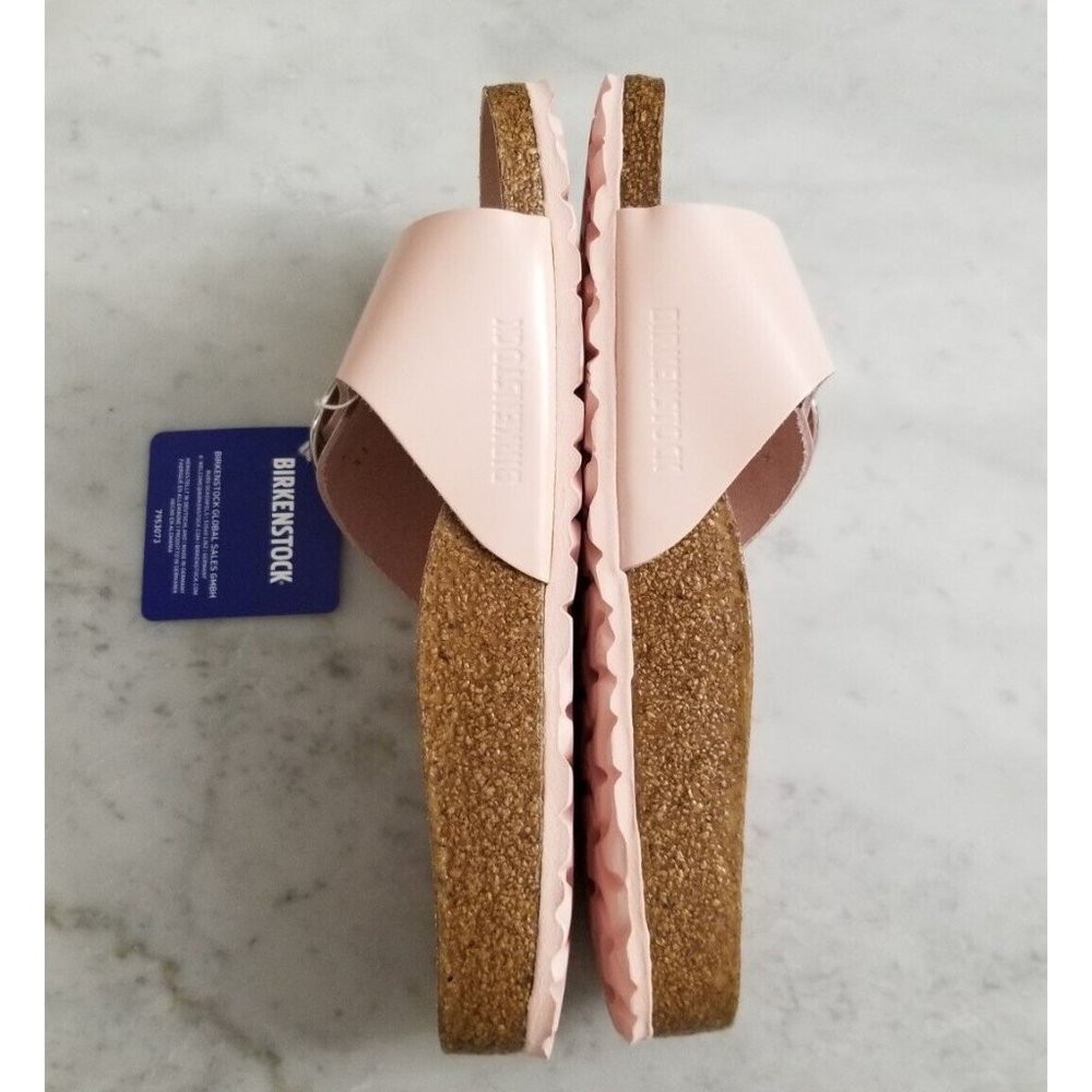 Birkenstock Madrid Big Buckle Sandals High Shine Light Rose Leather Size 37 - Picture 4 of 5
